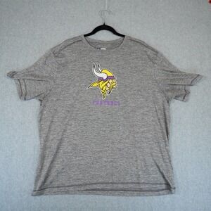Minnesota Vikings T Shirt 2XL TX3 Cool NFL Team‎ Apparel Mens T-Shirt Gray